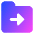 Folder Document Move File Next Icon from Core Gradient Set