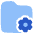 Folder Document Settings Gear Icon from Plump Flat Set
