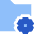 Folder Document Settings Gear Icon from Sharp Flat Set