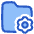 Folder Document Settings Gear Icon from Plump Duo Set
