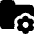 Folder Document Settings Gear Icon from Core Solid Set