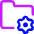 Folder Document Settings Gear Icon from Core Neon Set