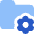 Folder Document Settings Gear Icon from Core Flat Set
