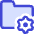 Folder Document Settings Gear Icon from Core Duo Set