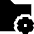 Folder Document Settings Gear Icon from Sharp Solid Set