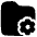 Folder Document Settings Gear Icon from Plump Solid Set