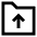 Folder Document Upload Icon from Sharp Line Set