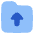 Folder Document Upload Icon from Plump Flat Set