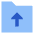 Folder Document Upload Icon from Sharp Flat Set