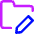 Folder Edit Icon from Core Neon Set