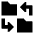 Folder Exchange Icon from Sharp Solid Set