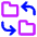 Folder Exchange Icon from Core Neon Set