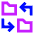 Folder Exchange Icon from Sharp Neon Set