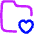 Folder Favorite Heart Icon from Flex Neon Set