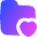Folder Favorite Heart Icon from Flex Gradient Set