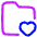 Folder Favorite Heart Icon from Plump Neon Set