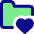 Folder Favorite Heart Icon from Core Pop Set