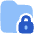 Folder Lock Icon from Plump Flat Set