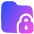Folder Lock Icon from Plump Gradient Set