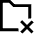 Folder Remove Icon from Sharp Line Set