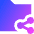 Folder Share Icon from Sharp Gradient Set
