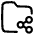Folder Share Icon from Plump Line Set
