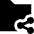 Folder Share Icon from Sharp Solid Set