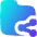 Folder Share Icon from Flex Gradient Set