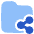 Folder Share Icon from Plump Flat Set