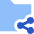 Folder Share Icon from Sharp Flat Set