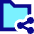 Folder Share Icon from Sharp Pop Set