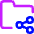 Folder Share Icon from Core Neon Set