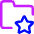 Folder Star Favorite Icon from Core Neon Set