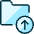 Folder Upload Icon from Ultimate Duotone - Free Set