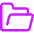 Open Folder Icon from Core Neon Set