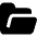 Open Folder Icon from Core Solid Set