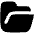 Open Folder Icon from Flex Solid Set