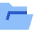 Open Folder Icon from Sharp Flat Set