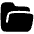 Open Folder Icon from Plump Solid Set
