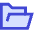 Open Folder Icon from Sharp Duo Set