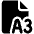 Paper Sizes A3 Icon from Ultimate Bold - Free Set