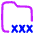 Porn Folder Icon from Plump Neon Set