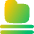 Text Below Folder Icon from Flex Gradient Set