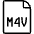 Video File M 4 V Icon from Ultimate Light - Free Set
