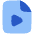 Video File Play Icon from Plump Flat Set
