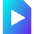 Video File Play Icon from Sharp Gradient Set