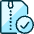 Zip File Check Icon from Ultimate Duotone - Free Set