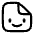 File Smile Icon from Solar Linear Set