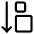 Sort Size Ascending Order Down Icon from Ultimate Regular Set