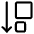 Sort Size Descending Order Down Icon from Ultimate Regular Set